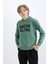 Erkek Çocuk NBA Boston Celtics Kapüşonlu İçi Yumuşak Tüylü Sırt Baskılı Sweatshirt D8020A824WN 6