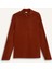 Turuncu Tüylenme Yapmayan Soğuk Geçirmez Regular Fit Dik Yaka Fermuarlı Polar Sweatshirt Y3996AZNS 7