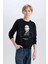 Erkek Çocuk Bisiklet Yaka Atatürk Baskılı Sweatshirt D8201A824WN 6