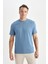 %100 Pamuk New Regular Fit Bisiklet Yaka Basic Düz Kısa Kollu Tişört V7699AZ25SP 6