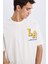 Fit Nba Los Angeles Lakers Oversize Geniş Kalıp Bisiklet Yaka Kısa Kollu Tişört B3894AX25SP 6