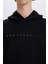 Boxy Fit Kapüşonlu Sırt Baskılı Sweatshirt D8021AX25SP 6
