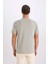 %100 Pamuk New Regular Fit Bisiklet Yaka Basic Düz Kısa Kollu Tişört V7699AZ25SP 6