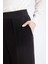 Relax Fit Beli Lastikli Basic Düz Krep Pantolon D6884AX24WN 6