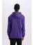 Fit NBA Los Angeles Lakers Standart Fit Kapüşonlu Baskılı Kalın Sporcu Sweatshirt D8512AX24AU 7