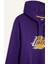 Fit NBA Los Angeles Lakers Standart Fit Kapüşonlu Baskılı Kalın Sporcu Sweatshirt D8512AX24AU 9