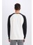 Oversize Geniş Kalıp Bisiklet Yaka Baskılı Sweatshirt D6997AX25SP 6