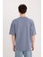 Oversize Geniş Kalıp Ütü Gerektirmeyen Bisiklet Yaka Kısa Kollu Basic Düz Ağır Kumaş Tişört X3926AZ25SP 6