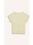 Kız Çocuk Slim Fit Dar Kesim Bisiklet Yaka Basic Düz Fitilli Kaşkorse Kısa Kollu Tişört B3053A825SM 9