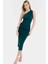 Tek Omuzlu Midi Kalem Elbise Örme Kumaş Bodycon Günlük Şık Rahat Kullanım Seçkin Malzeme 2