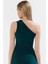 Tek Omuzlu Midi Kalem Elbise Örme Kumaş Bodycon Günlük Şık Rahat Kullanım Seçkin Malzeme 3