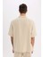 %100 Pamuk Relax Fit Polo Yaka Pamuklu Yazlık Müslin Kısa Kollu Gömlek C7578AX25SM 7