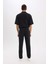 %100 Pamuk Relax Fit Rahat Kesim Yazlık Müslin Kısa Paça Pamuklu Jogger Pantolon D6144AX25SM 8