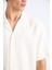Relax Fit Polo Yaka Pamuklu Yazlık Kısa Kollu Gömlek D8875AX25SM 7