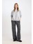 Coool Oversize Geniş Kalıp Bisiklet Yaka Basic Düz Kalın Gri Sweatshirt D9022AXNS 7