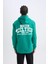 Fit NBA Boston Celtics Standart Fit Kapüşonlu Sırt Baskılı Kalın Sweatshirt Y7320AZ24AU 7