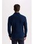 Lacivert Standart Fit Normal Kesim Yarım Balıkçı Yaka Fermuarlı Waffle Hırka R1195AZNS 10