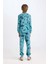 Erkek Çocuk Pijama Takımı Desenli Uzun Kollu Üst Beli Lastikli Uzun Alt D6322A824WN 6