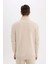 Comfort Regular Fit Rahat Kalıp Fermuarlı Dik Yaka Basic Düz Sweatshirt X7405AZ25SP 6