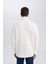 3 İplik Pamuklu Şardonlu İçi Polarlı Comfort Regular Fit Rahat Kalıp Dik Yaka Fermuarlı Kalın Sweatshirt D9067AXNS 10