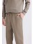 Regular Fit Eşofman Altı İçi Polarlı Basic Düz Cepli Beli Bağcıklı Düz Paça D7836AX25SP 7