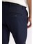 Twill Chino Kumaş Pantolon Slim Fit Dar Kesim Dar Paça Basic Düz Cepli B2091AX24AU 6