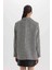 Oversize Geniş Kalıp Ceket Yaka Düğmeli Tweed Desenli Blazer Ceket V2814AZ24AU 6