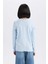 Kız Çocuk Slim Fit Dar Kesim Bisiklet Yaka Baskılı Fitilli Kaşkorse Uzun Kollu Tişört D8565A825SP 6