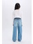 Kız Çocuk Wide Leg Geniş Paça Jean Pantolon D9157A825SP 7
