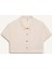 Kız Çocuk Cropped Fit Keten Kısa Kollu Gömlek D9142A825SM 7