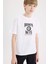 Erkek Çocuk NBA Brooklyn Nets Bisiklet Yaka Sırt Baskılı Kısa Kollu Tişört D9550A825SM 6