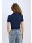 Fitted Polo Yaka Basic Düz Fitilli Kaşkorse Kısa Kollu Tişört A0379AX25SM 6