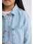Kız Çocuk Pamuklu Jean Ceket D9699A825SP 7