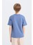 Erkek Çocuk Bisiklet Yaka Baskılı Kısa Kollu Tişört D9259A825SM 6