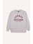 Oversize Geniş Kalıp Bisiklet Yaka Baskılı Kalın Sweatshirt D9803AX24WN 6