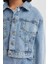 Kız Çocuk Pamuklu Denim Ceket 8