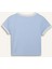 Kız Çocuk Slim Fit Dar Kesim Bisiklet Yaka Baskılı Fitilli Kaşkorse Kısa Kollu Tişört D8542A825SM 9