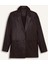 Sorbe x DeFacto Oversize Geniş Kalıp Ceket Yaka Suni Deri Düğmeli Blazer Ceket D9714AX24AU 8