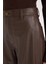 Culotte Yüksek Suni Deri Kışlık Pantolo Bel Crop Fit Crop D5251AX24AU 6