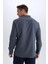 Modern Fit Polo Yaka Dokulu Esnek Kumaş Uzun Kollu Gömlek D7246AX25SP 9