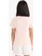 Kız Çocuk Slim Fit Dar Kesim Bisiklet Yaka Baskılı Fitilli Kaşkorse Kısa Kollu Tişört D9537A825SM 6