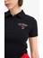 Coool Fitted Polo Yaka Baskılı Ribana Kısa Kollu Siyah Tişört D1095AX25SM 6