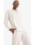 fit Oversize Geniş Kalıp Yarım Fermuarlı Modal Sporcu SWEATSHIRT D7126AX25SP 7