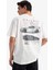%100 Pamuk Fast & Furious Boxy Fit Bisiklet Yaka Sırt Baskılı Kısa Kollu Tişört E0620AX25SM 6