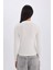 Slim Fit Dar Kesim Yarım Balıkçı Yaka Fitilli Kaşkorse Uzun Kollu Tişört D9499AX24WN 6