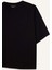 Coool Loose Fit Bisiklet Yaka Basic Düz Kalın Kumaş Kısa Kollu Siyah Tişört E0291AX25SM 7