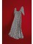 Bodycon Vücudu Saran Kare Yaka Çiçek Desenli Bürümcük Yarım Kol Midi Elbise Z5262AZ25SP 7