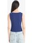 Slim Fit Dar Kesim Basic Düz Kare Yaka Atlet C2622AX25SP 6