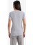 Slim Fit Dar Kesim V Yaka Basic Düz Ribana Kısa Kollu Tişört I1080AZ25SP 6