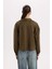 Crop Çıtçıtlı Cepli Süet Gömlek Ceket B2983AX24WN 6